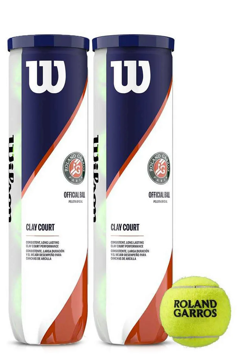 Μπαλάκια Τένις Wilson Garros Clay 4 2Pack WRT115002-00