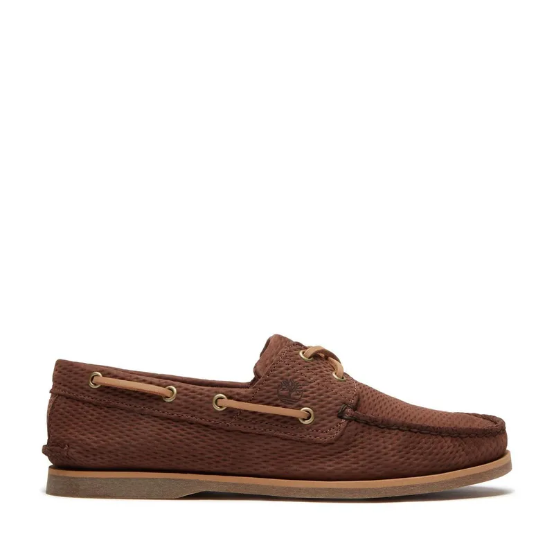 Timberland Ανδρικά Παπούτσια Δερμάτινα Ιστιοπλοικά Classic Boat 2 Eye TB0A4187EIV Καφέ