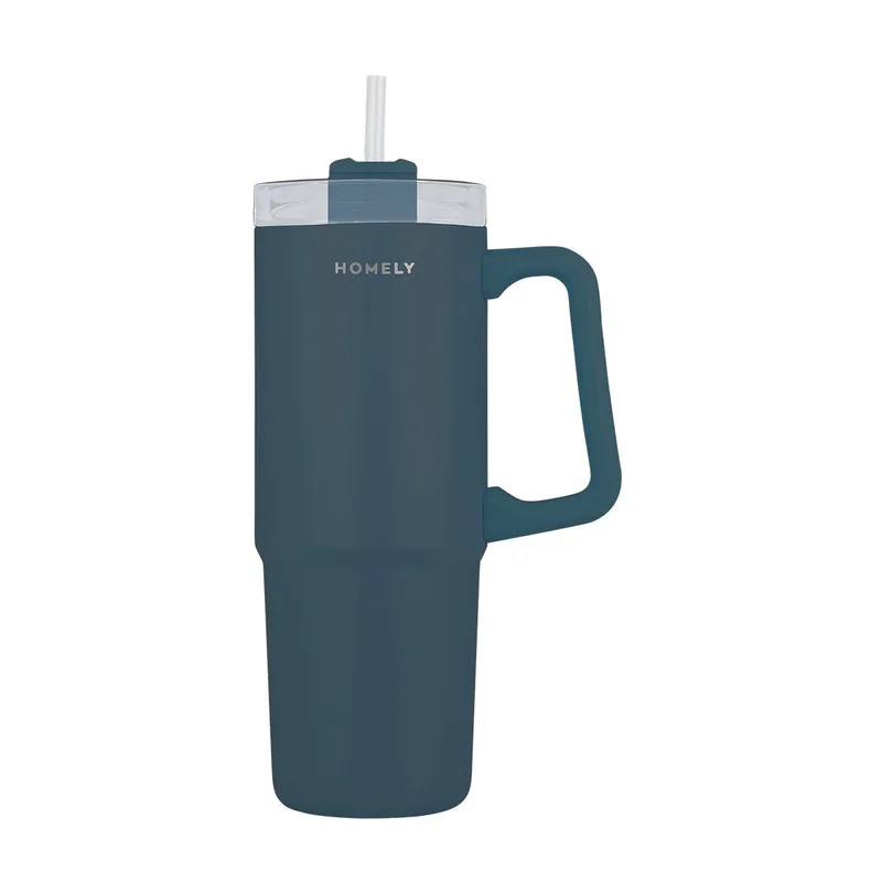 Θερμός Straw Tumbler 900Ml Indigo Blue