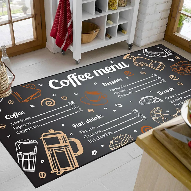 Χαλί Διάδρομος 67x150 Dimcol Coffee Menu 263 Black 67x150