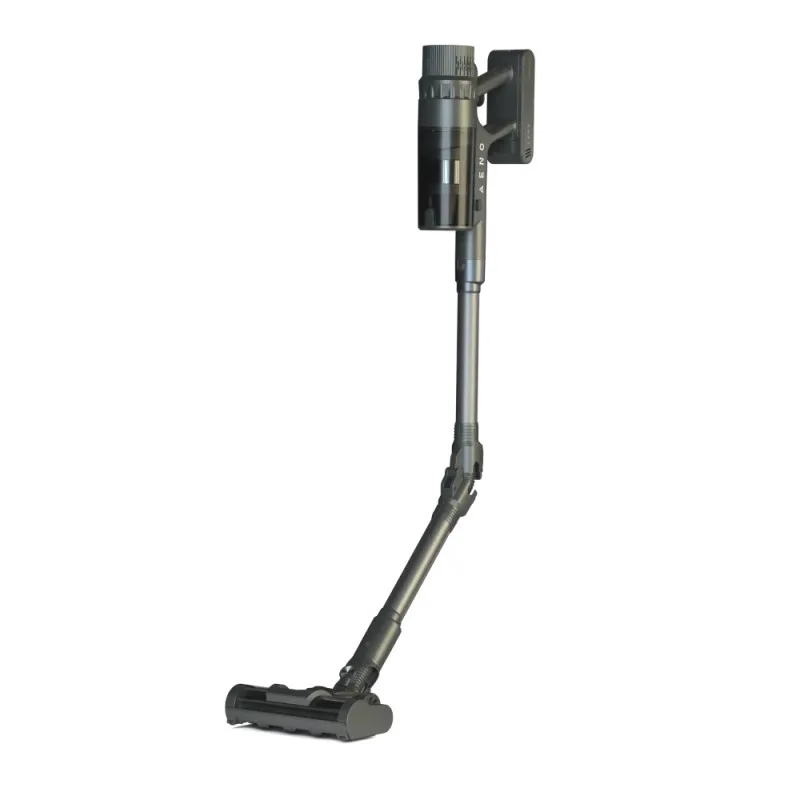 Κάθετη ηλεκτρική σκούπα AENO SC2 ASC0002, 530W, 28 kPa, 800 ml, 4 επίπεδα, οθόνη LED αφής, πλένεται το φίλτρο MIF, γκρι