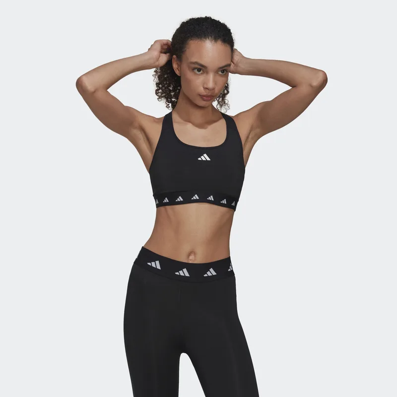 adidas Powerreact Training Medium-Support Techfit Γυναικείο Αθλητικό Μπουστάκι (9000121768_1469)