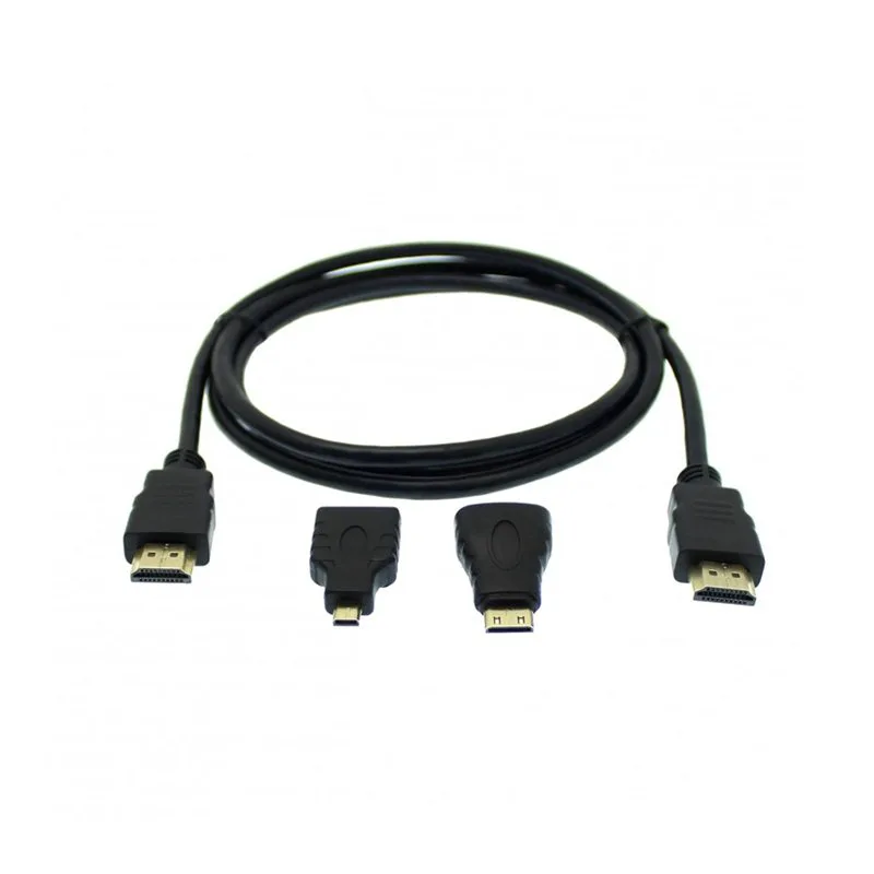 Mini HDMI HDMI 1.4 Cable HDMI male - HDMI male 1.5m Μαύρο