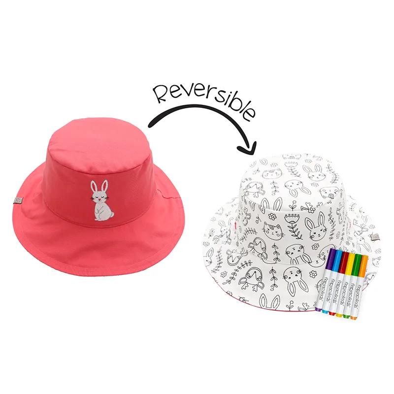 Καπέλο DIY Paint UPF50 3-4Ετών Bunny FlapJackKids FJKCS906M (Μέγεθος: 3-4 Ετών) - FlapJackKids - FJKCS906M