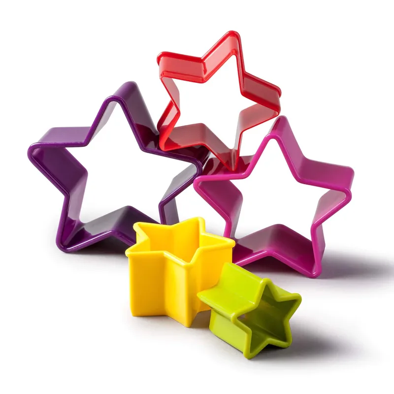 Star Shaped Cookie Cutters - Set of 5