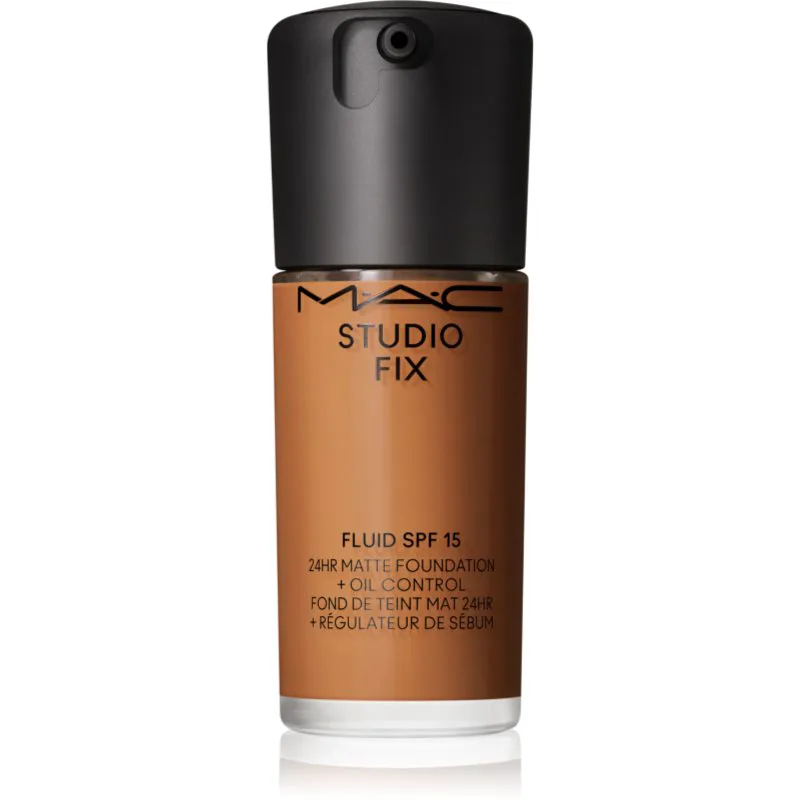 MAC Cosmetics Studio Fix Fluid SPF 15 24HR Matte Foundation + Oil Control ματ μεικ απ SPF 15 απόχρωση NC47 30 ml