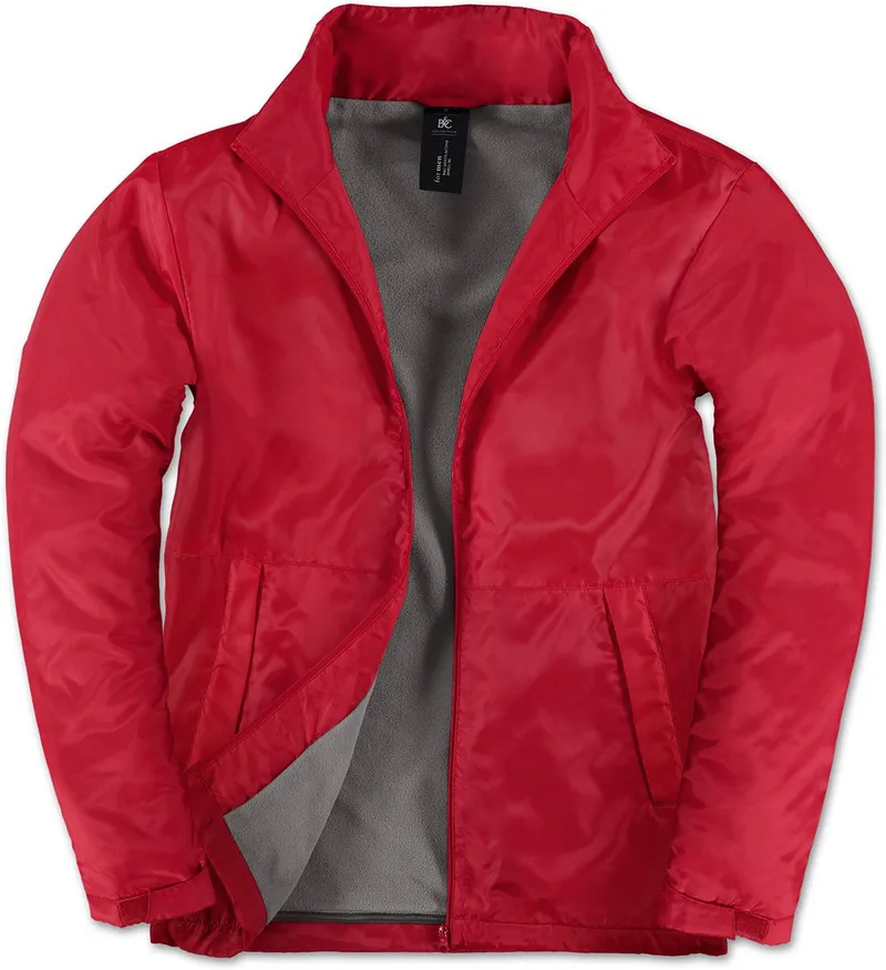 Ανδρικό Μπουφάν JM825 B&C Multi-Active Red/Warm Grey