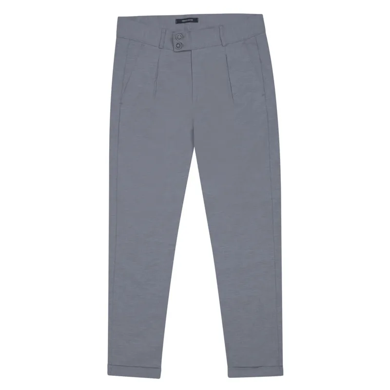 Premium Υφασμάτινο Παντελόνι Ριγέ Γκρι (Comfort Fit)