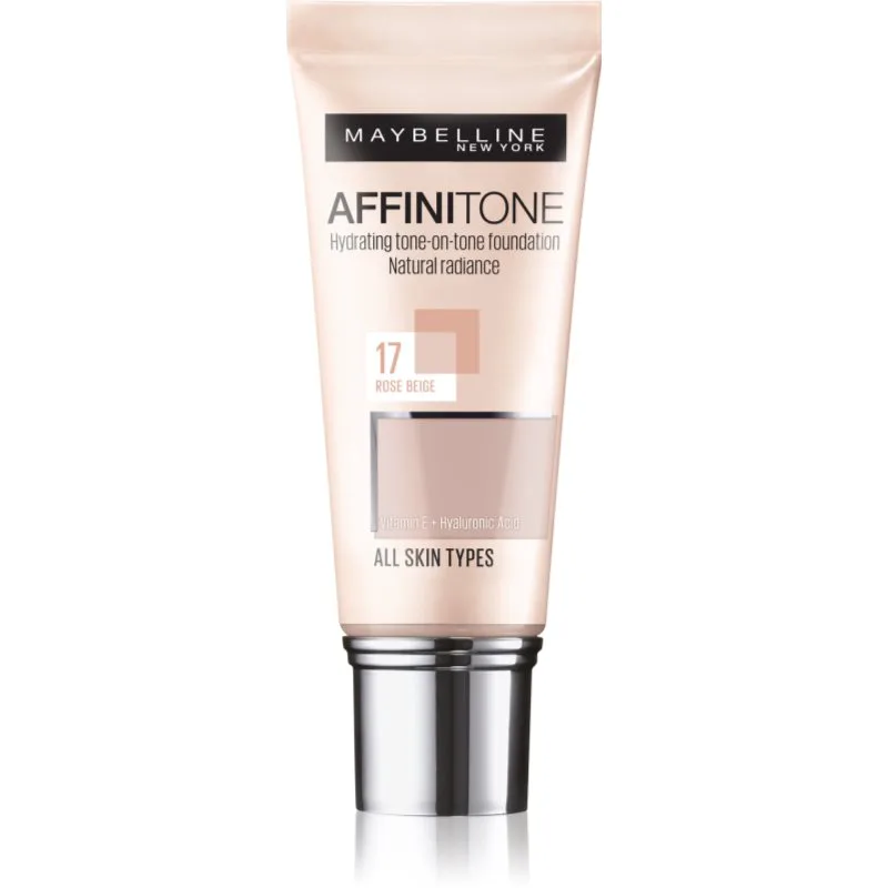 MAYBELLINE NEW YORK Affinitone ενυδατικό μεικ απ απόχρωση 17 Rose Μπεζ 30 ml