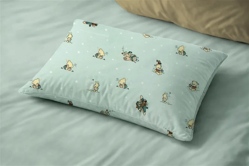 Παιδική Μαξιλαροθήκη Dimcol Bear's Playtime 593 50x70 Mint