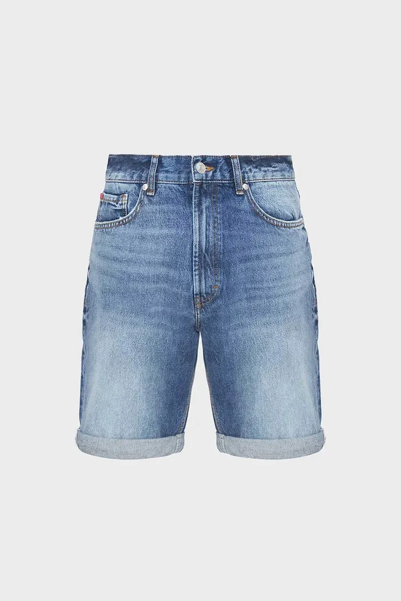Hugo Boss ανδρική denim βερμούδα Regular Fit "Hugo 838/S" - 50560386 Denim Blue