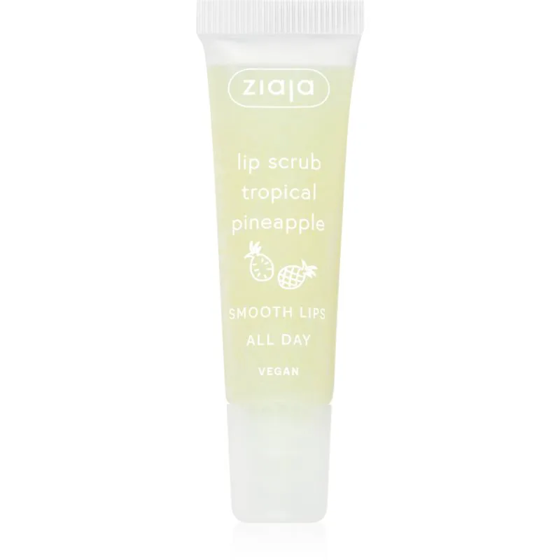 Ziaja Tropical Pineapple Απολεπιστικό ζάχαρης για τα χείλη 12 ml