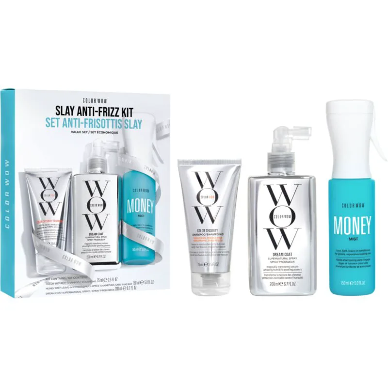 Color WOW Slay Anti-Frizz Kit σετ δώρου Για λάμψη και απαλότητα μαλλιών