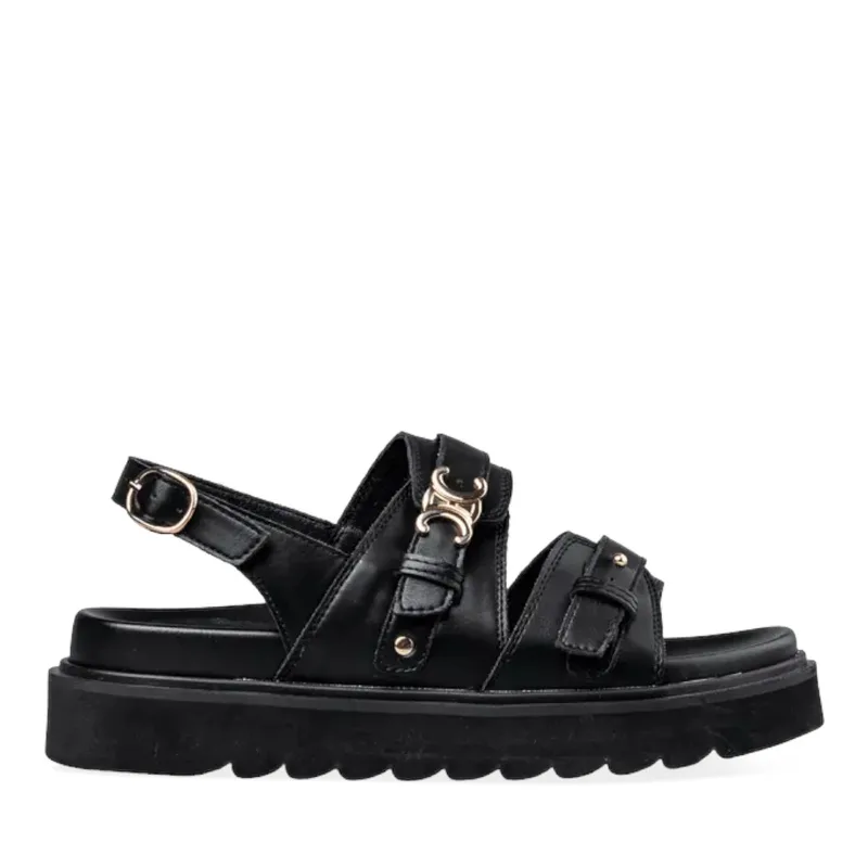 Envie flatforms E32-21436-34 μαύρο