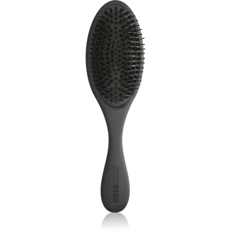 Olivia Garden Club The Reset Detangling&Shine Hairbrush επίπεδη βούρτσα με θήκη Black 1 τμχ