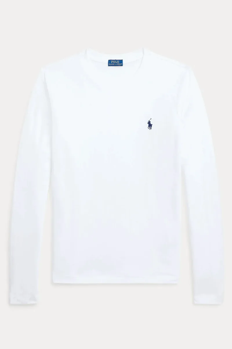 RALPH LAUREN T-SHIRT LSL BSR ΛΕΥΚΟ