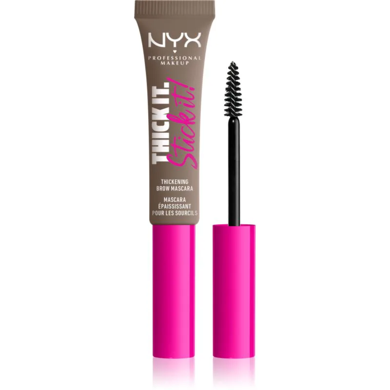 NYX Professional Makeup Thick it Stick It Brow Mascara μάσκαρα για τα φρύδια απόχρωση 01 Taupe 7 ml