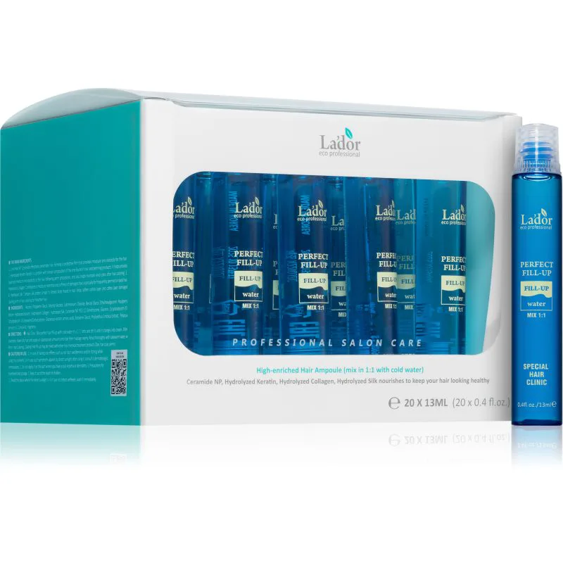 La'dor Perfect Hair Fill-Up εντατική συμπυκνωμένη φροντίδα για κατεστραμμένα και εύθραυστα μαλλιά 20x13 ml