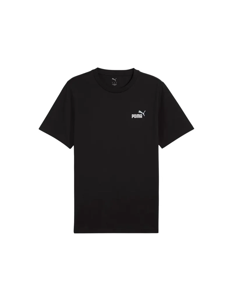 Puma Ess 2 Color Small No 1 Logo Tee Black 684717 01