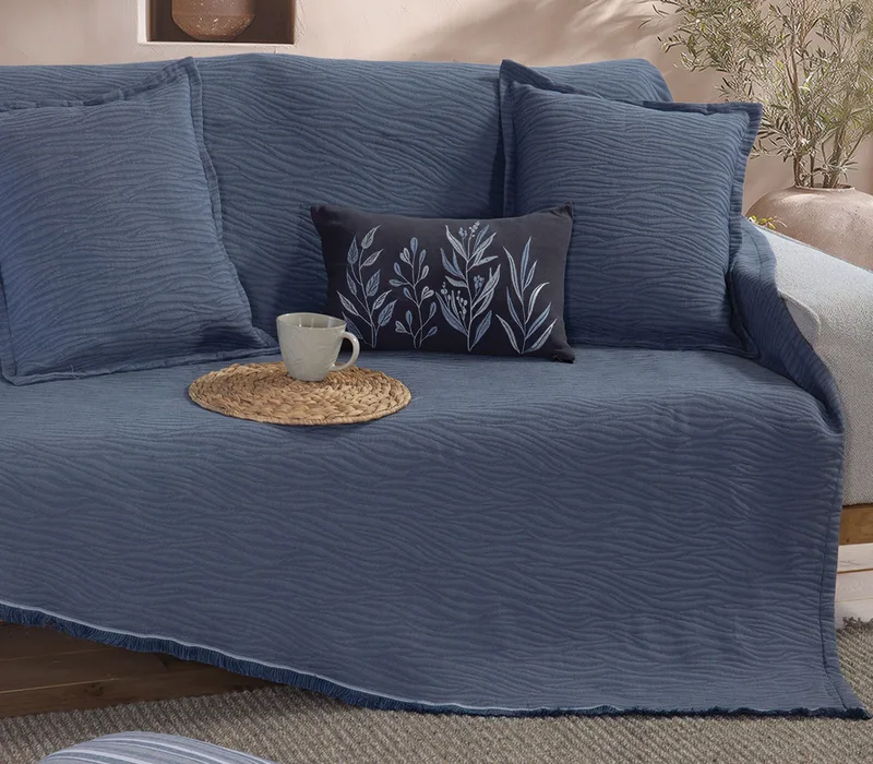 Ριχτάρι Τριθέσιου Nef-Nef Zebra Denim 170x300