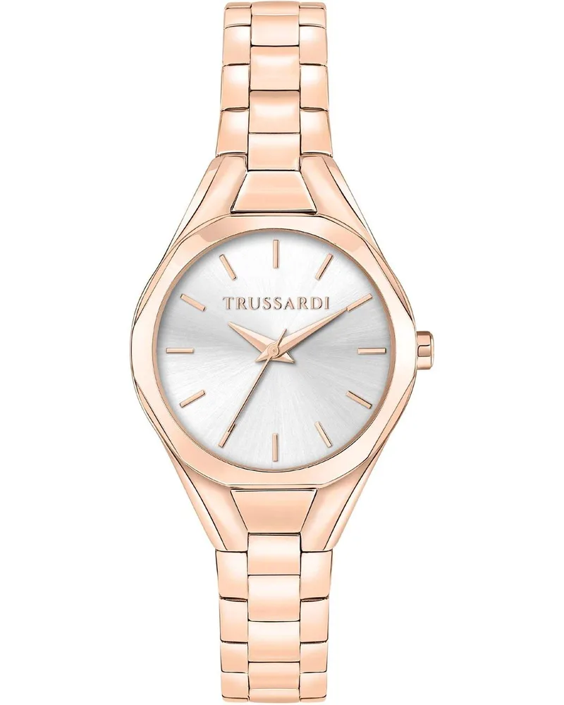 TRUSSARDI Metropolitan - R2453157508, Rose Χρυσό case with Stainless Steel Bracelet
