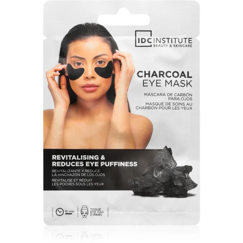 IDC Institute Charcoal αναζωογονητικά επιθέματα ματιών υδρογέλης 8 γρ