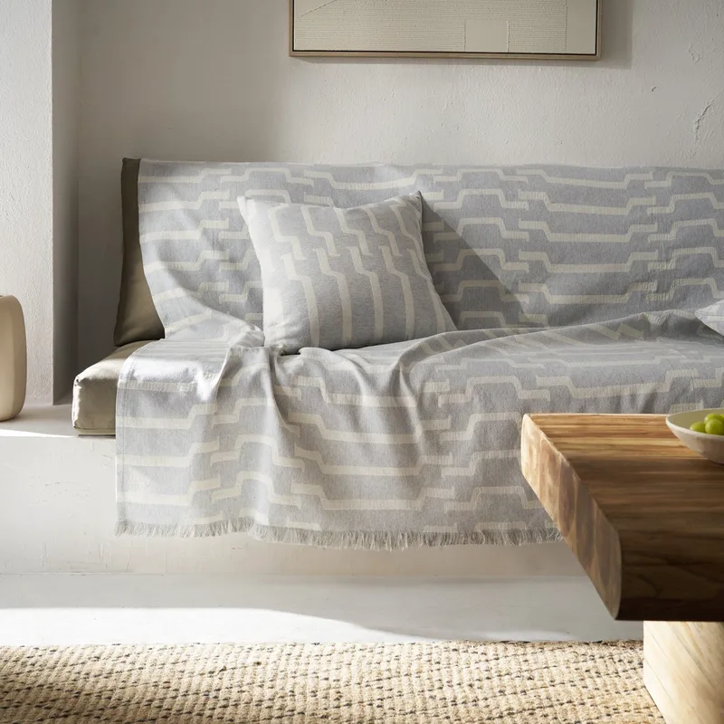 Ριχτάρι Καναπέ Τετραθέσιου (180x350) Gofis Home Clover Grey 558/15