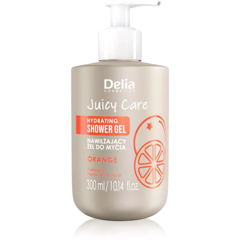 Delia Cosmetics Juicy Care Πορτοκαλί ενυδατικό τζελ ντους 300 ml