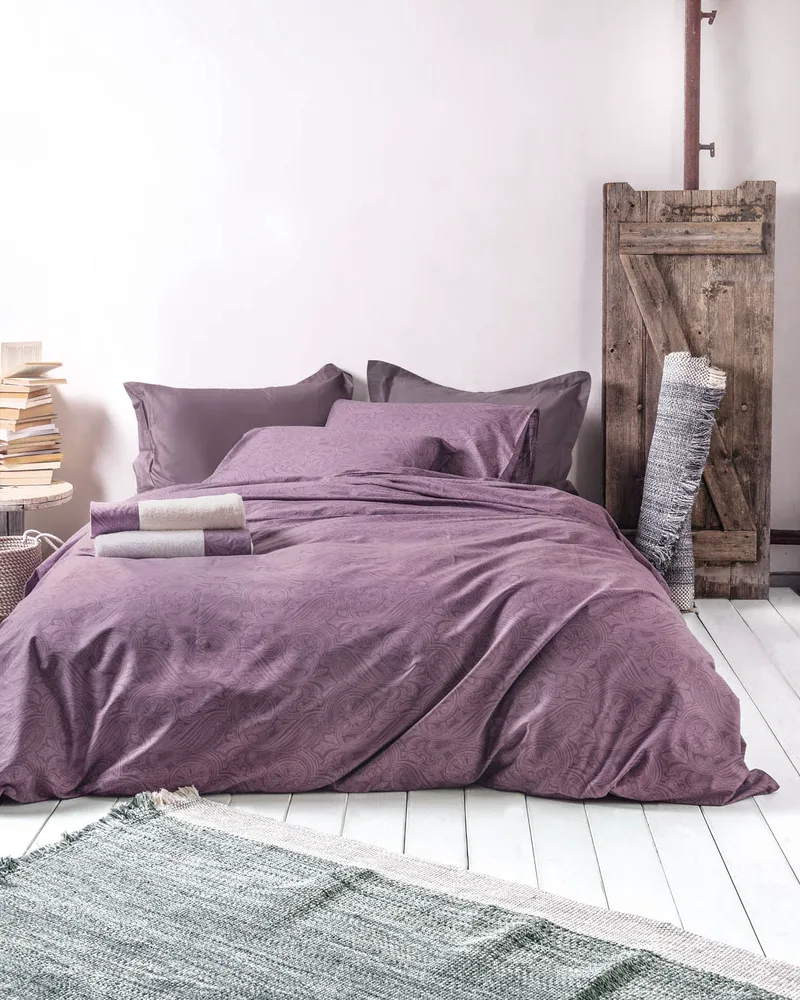 Σετ σεντόνια μονά (160Χ260) CHARISMA MAUVE, RYTHMOS HOME
