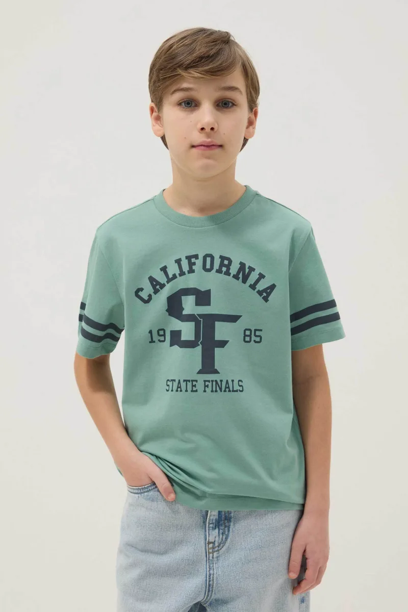OVS παιδικό T-shirt με print - 002574140 Πράσινο Aqua