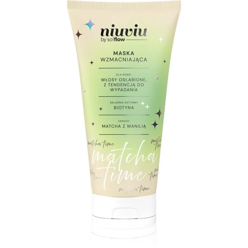 so!flow Matcha Time Strengthening Hair Mask εντατικά θρεπτική μάσκα για κατεστραμμένα και εύθραυστα μαλλιά 200 ml