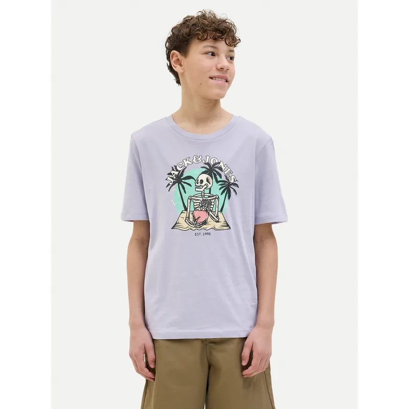 Jack & Jones Junior T-Shirt Elijah 12269825 Μωβ Regular Fit