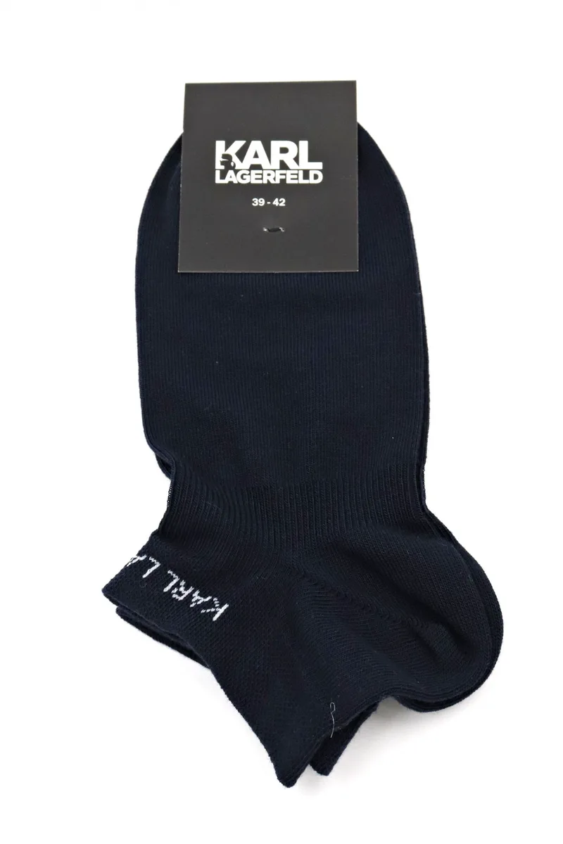 KARL LAGERFELD ΚΑΛΤΣΑΚΙΑ SNEAKERS LOGO ΜΠΛΕ