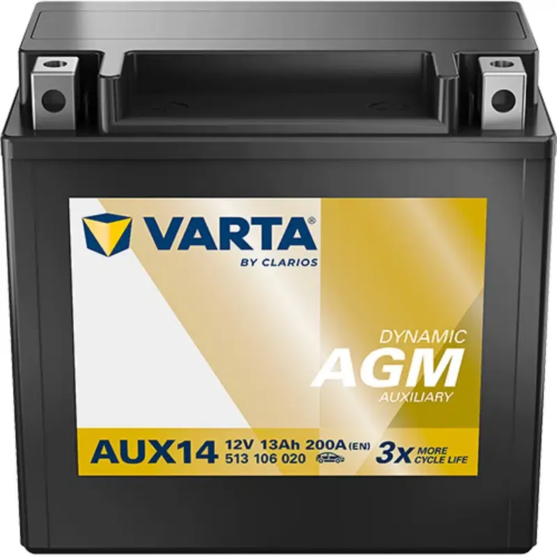 Μπαταρία Αυτοκινήτου VARTA Dynamic AGM Auxiliary AUX14 12V 13Ah 200A (EN)