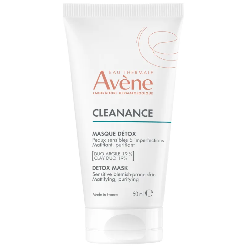 Avene Cleanance Detox Face Mask Μάσκα Προσώπου για Αποτοξίνωση, Κατάλληλη για Ευαίσθητο Δέρμα με Ατέλειες 50ml