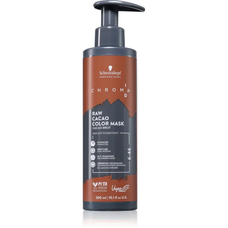 Schwarzkopf Professional Chroma ID Color Mask Μάσκα με τεχνολογία intense bonding color για τα μαλλιά απόχρωση 6-46 Raw Cacao 300 ml