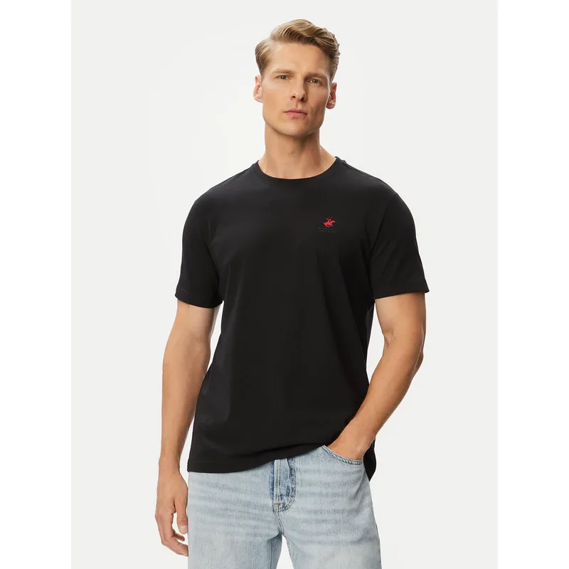 Beverly Hills Polo Club T-Shirt P-SS26M-TS5022 Μαύρο Regular Fit