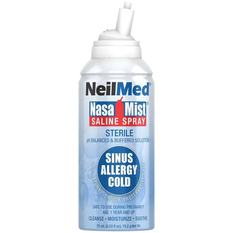 NeilMed Nasa Mist Isotonic Nasal Saline Spray Αποστειρωμένο Καταπραϋντικο Ρινικό Σπρέι Φυσιολογικού Ορού 75ml