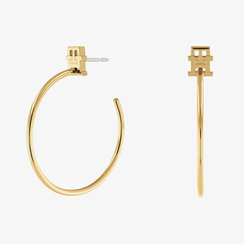 Tommy Hilfiger Earings Th Monogram 2780720 Χρυσό Universal