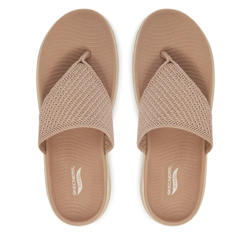 Σαγιονάρες Skechers Go Walk Arch Fit 2.0 Sandal-Carrie 140861/TPE Μπεζ