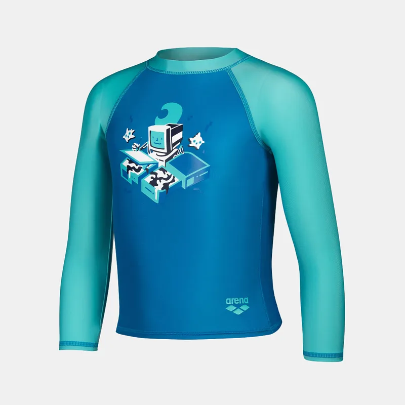 ARENA FRIENDS KIDS UV LONG-SLEEVE SHIRT ΜΠΛΕ