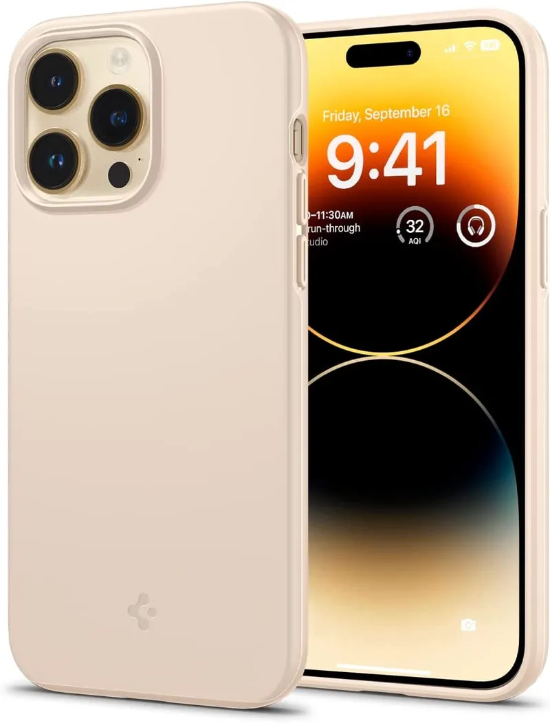 Spigen Θήκη Thin Fit - Apple iPhone 14 Pro - Sand Μπεζ (ACS04785)