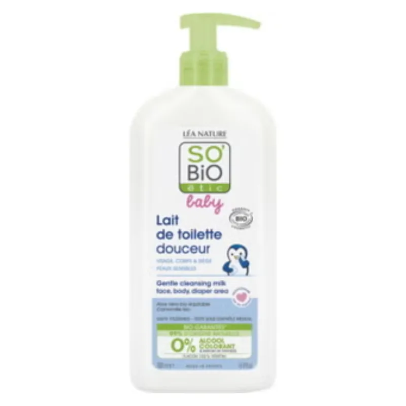 LÉa nature so bio étic Gentle Cleansing Milk for Babies, 500 ml