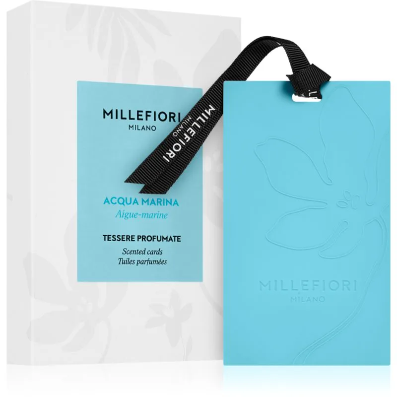 Millefiori Acqua Marina Laundry αρωματικό καρτελάκι 3 τμχ