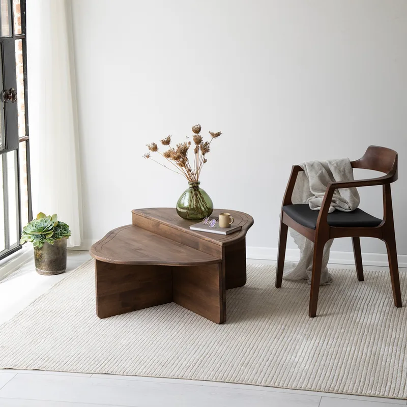 Τραπεζάκι Σαλονιού Altopiano - Walnut 552Nos2252 90x40x45 cm