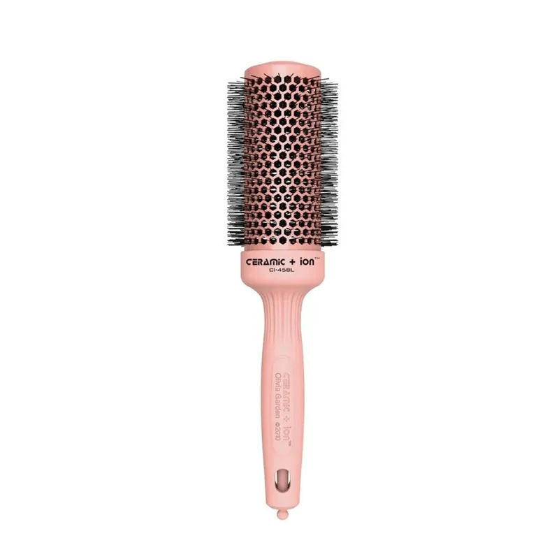 Olivia Garden Ceramic + Ion Blossom CI-45BL Thermal Round Brush - Ροζ (45mm)