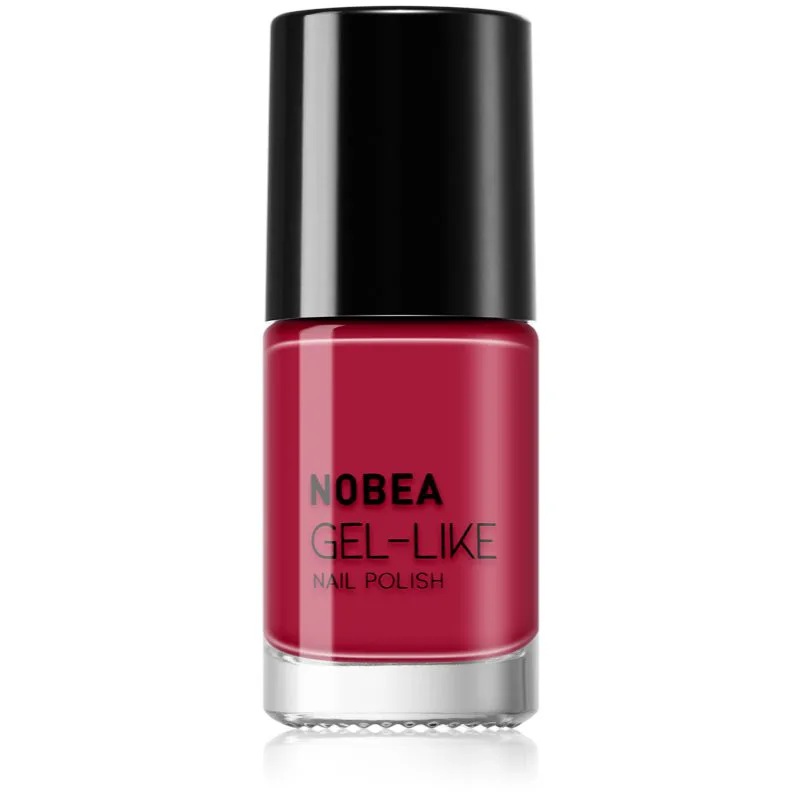 NOBEA Day-to-Day Gel-like Nail Polish βερνίκι νυχιών για τζελ αποτέλεσμα απόχρωση Red passion #N56 6 ml