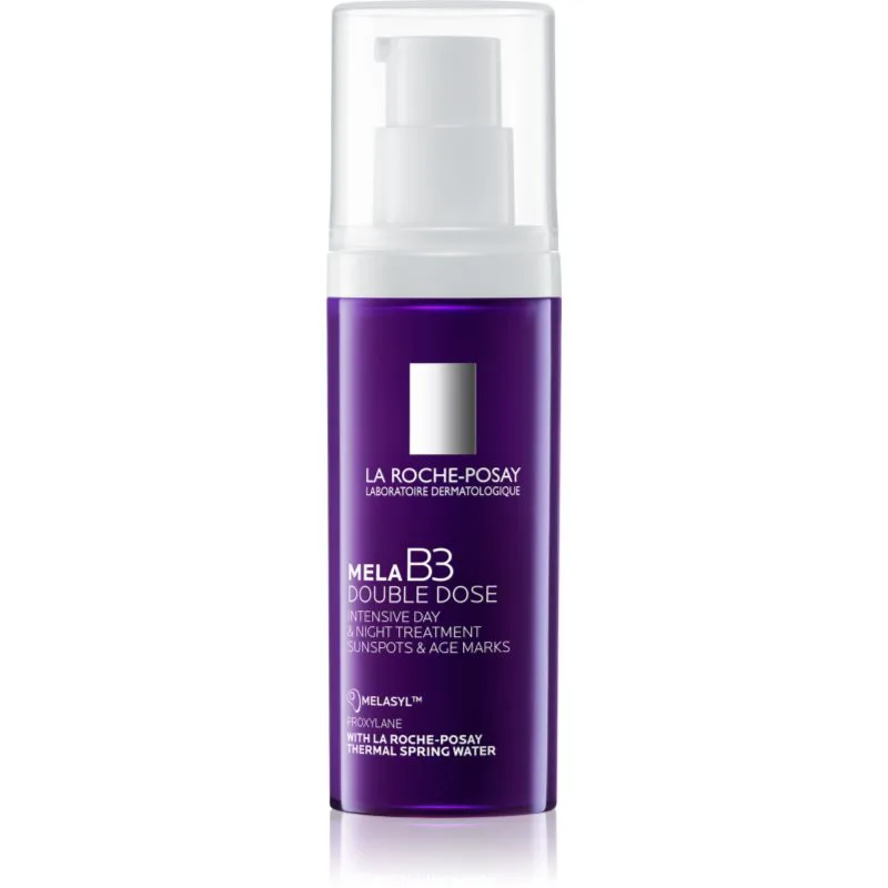 La Roche-Posay Mela B3 Double Dose φροντίδα προσώπου για την αντιμετώπιση των καφέ κηλίδων για όλους τους τύπους επιδερμίδας 40 ml