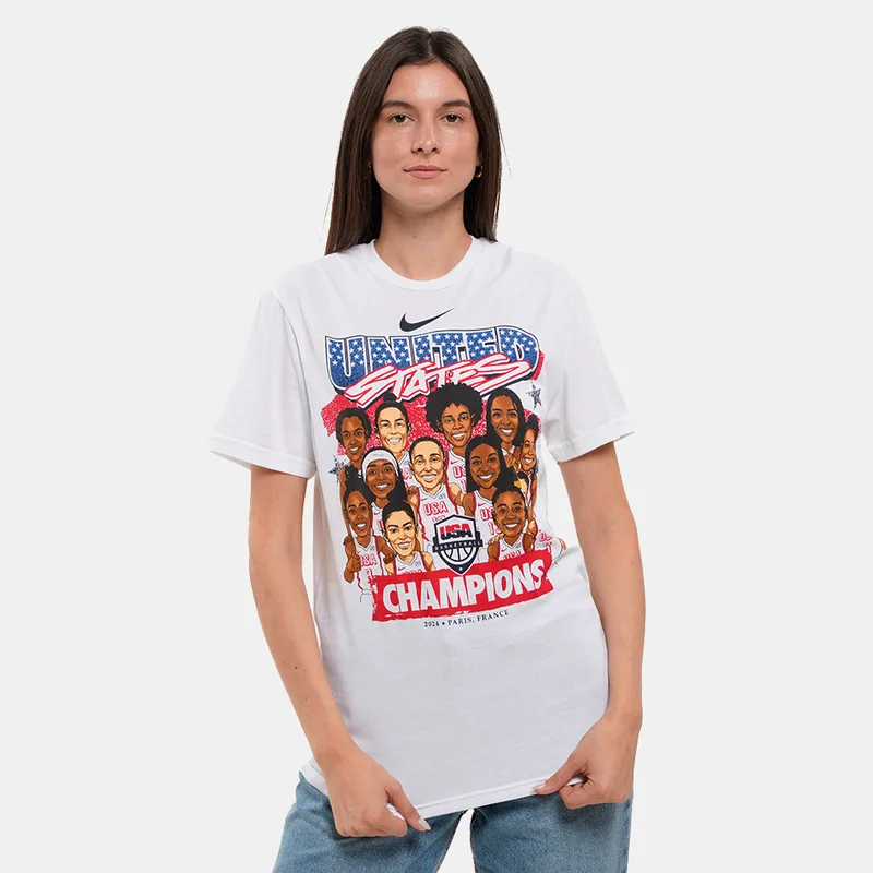 Nike Team USA Caricature Γυναικείο T-Shirt (9000206104_1539)