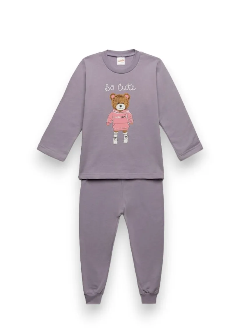 Πιτζάμα βρεφική - παιδική So Cute Minerva Lilac MNRV90-62148-645-Λιλά